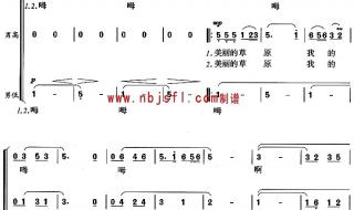 梦在远方的歌词 我的根在草原歌谱